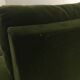 Paire de fauteuils, velours vert à roulettes, des années 70