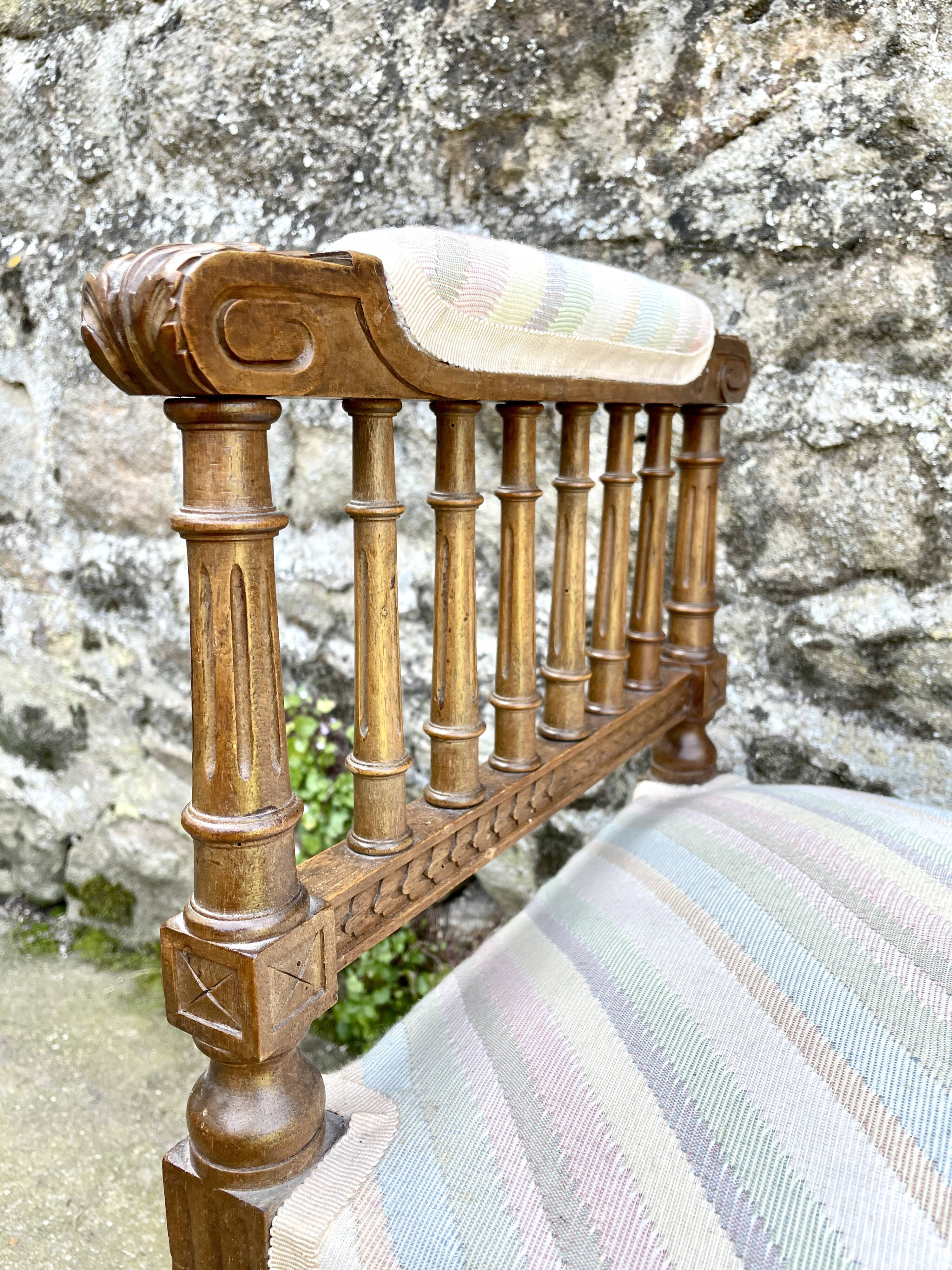 Louis XVI piano bench