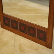 Miroir scandinave teck et céramique 1960’s