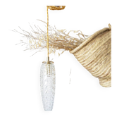 Suspension en verre ciselé