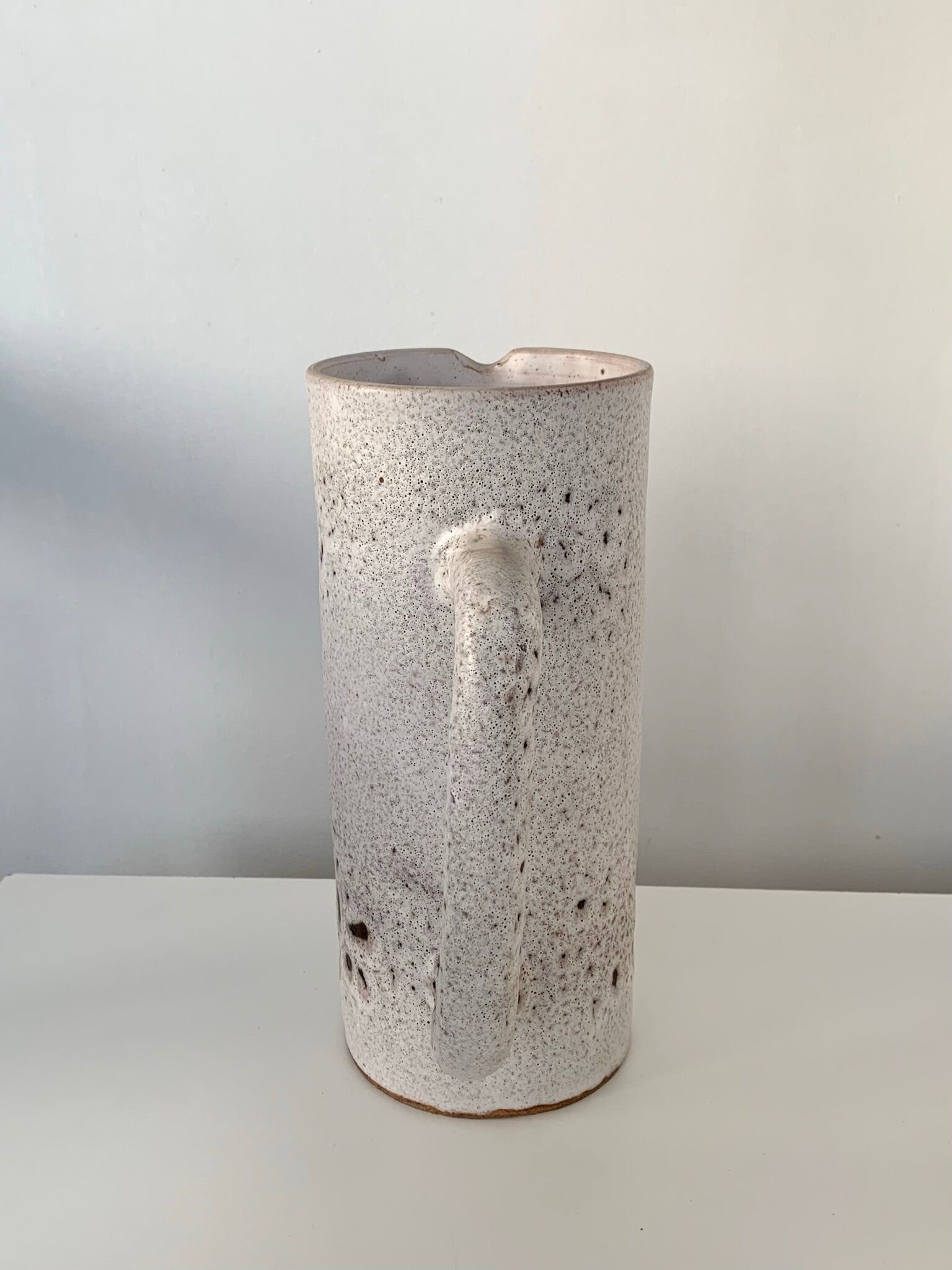 Pitcher and 5 ceramic mazagrans from Vallauris