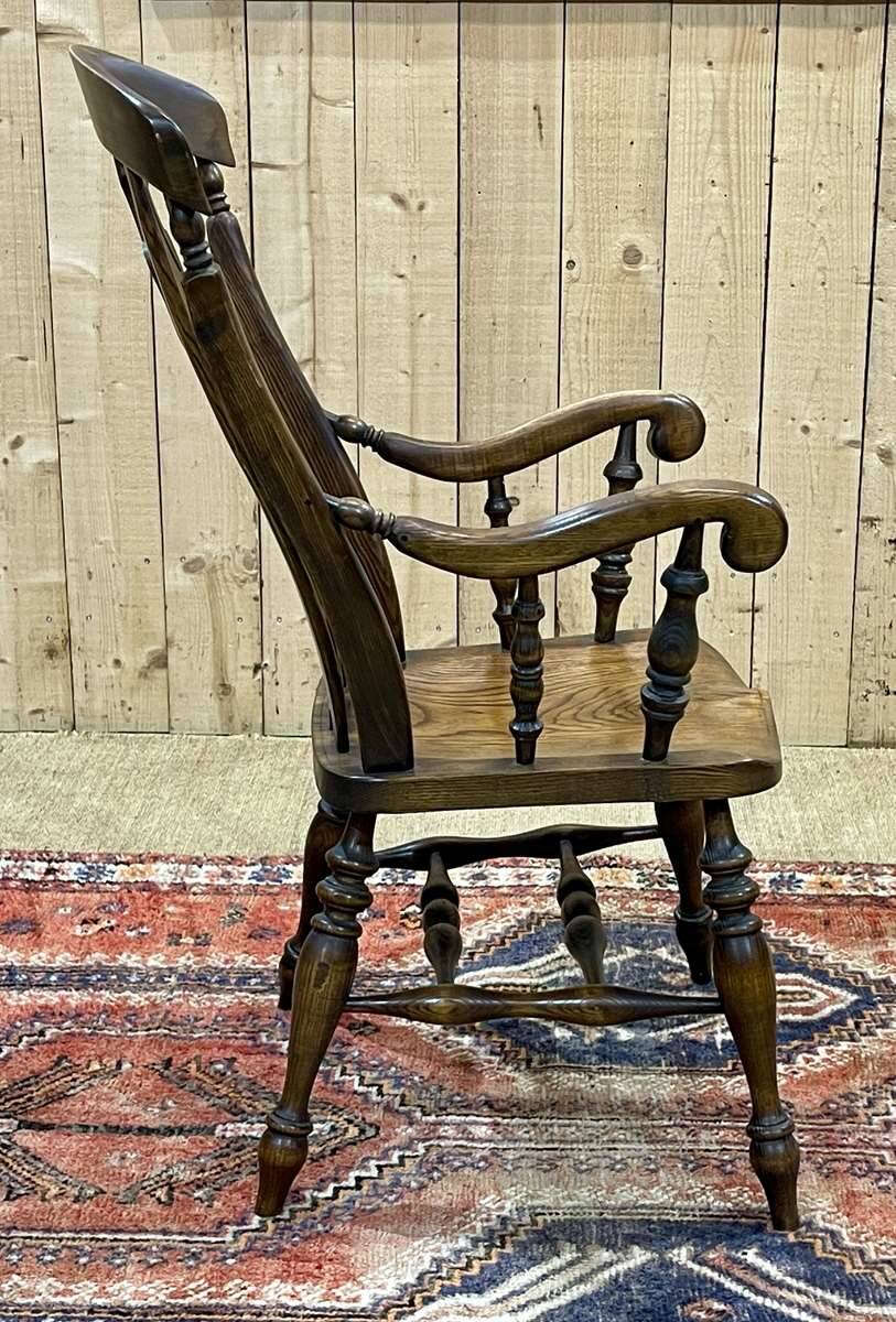 1950s English ash armchair