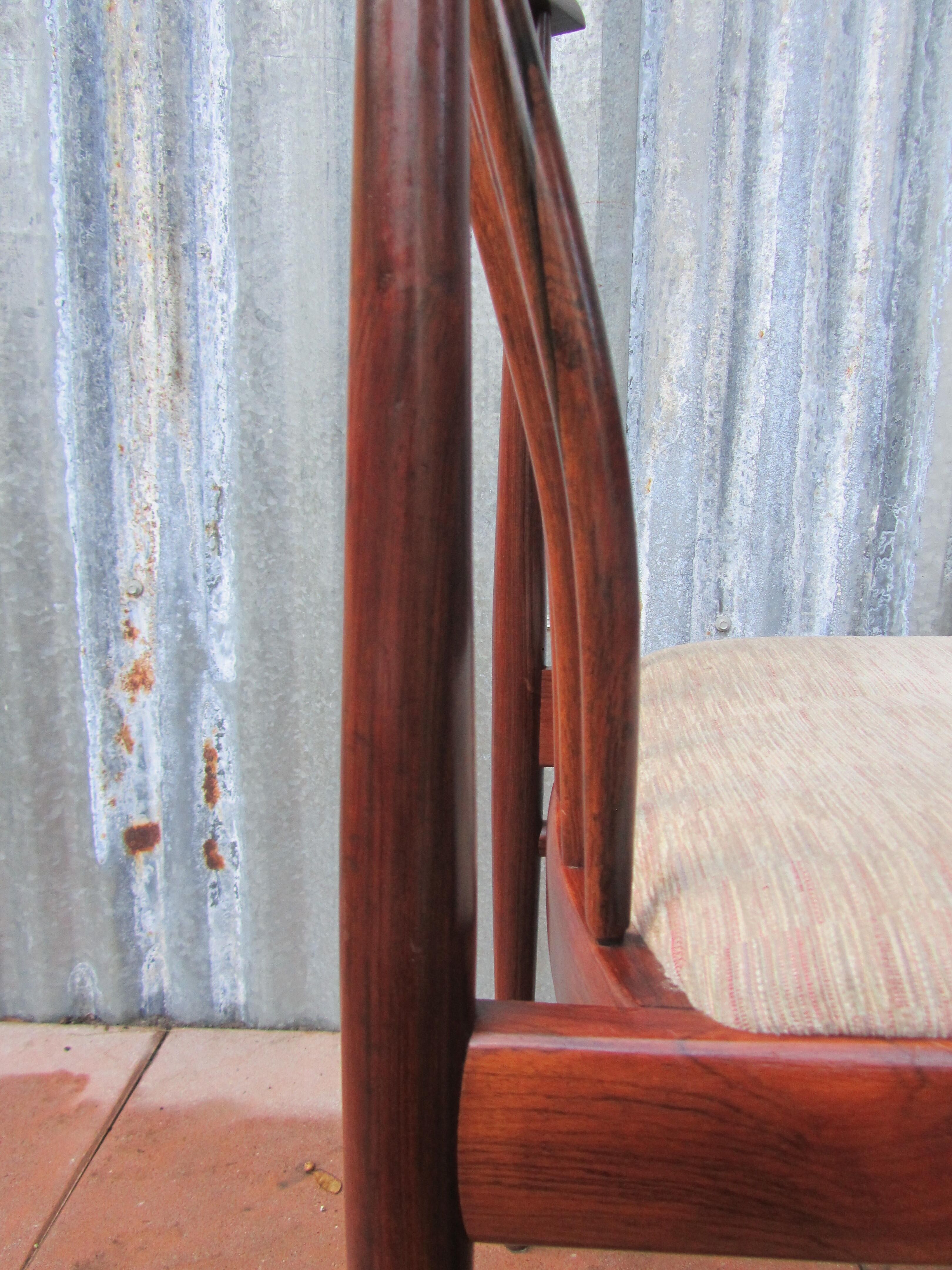 Dutch design rosewood chairs for Awa, 1960s, set of 5