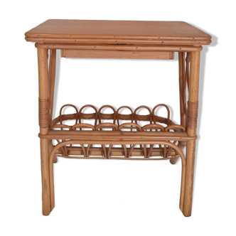 Rattan bedside
