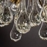Murano glass drop-shaped chandelier, Christoph Palme, Germany, 1970s