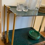 Serving rolling folding table Textable Vintage platforms