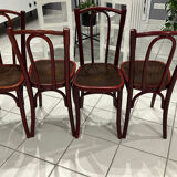 Set of 4 Thonet bistro chairs from the 1920s.