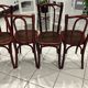 Set of 4 Thonet bistro chairs from the 1920s.