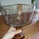 Large fruit bowl or amber blown glass sangria – 1950s/60s
