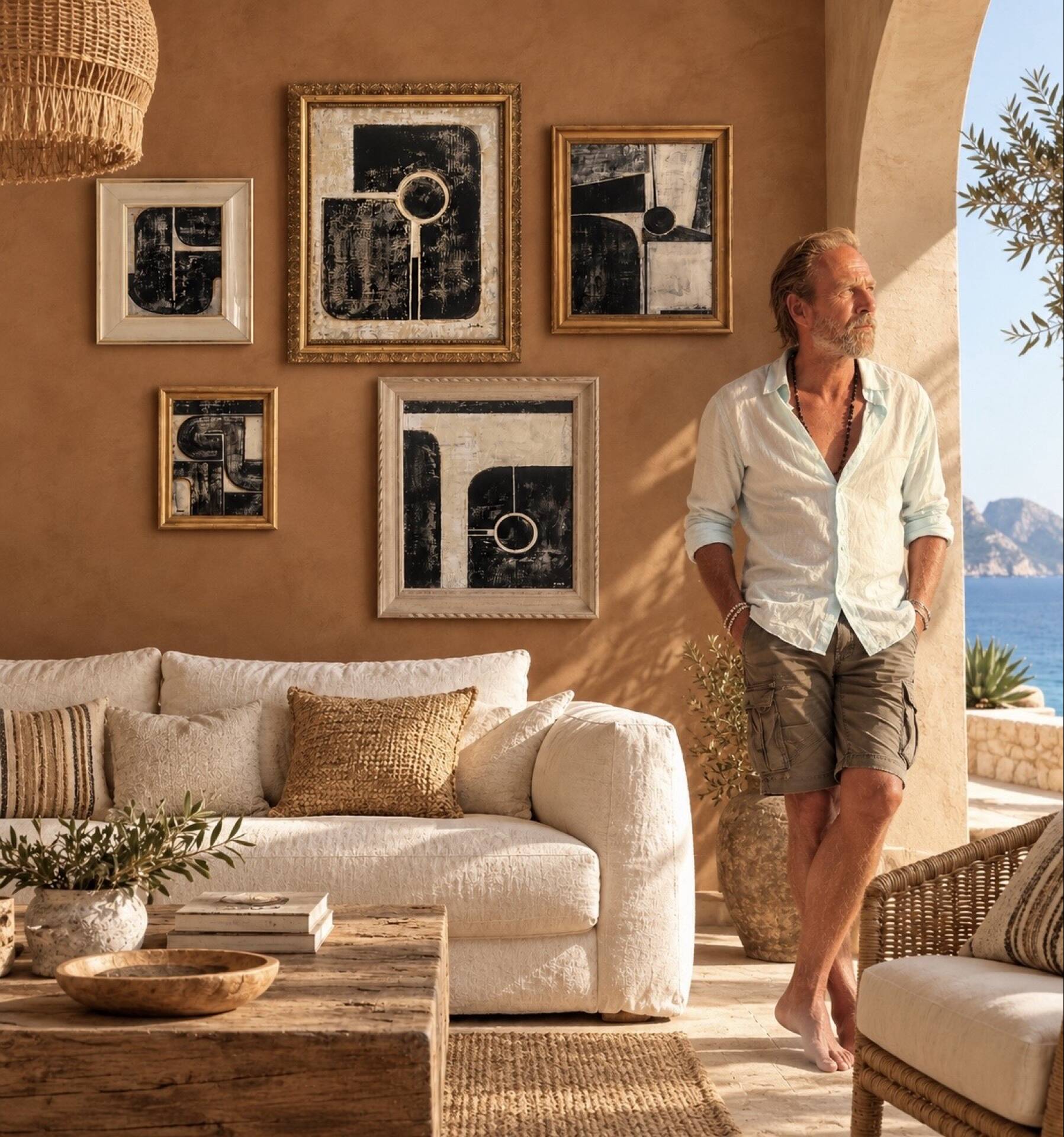 5 Paintings by the artist Olisch