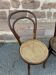Pair of chairs bistro curved wood