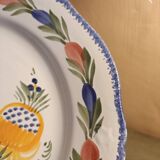 Antique HB Quimper faience plate