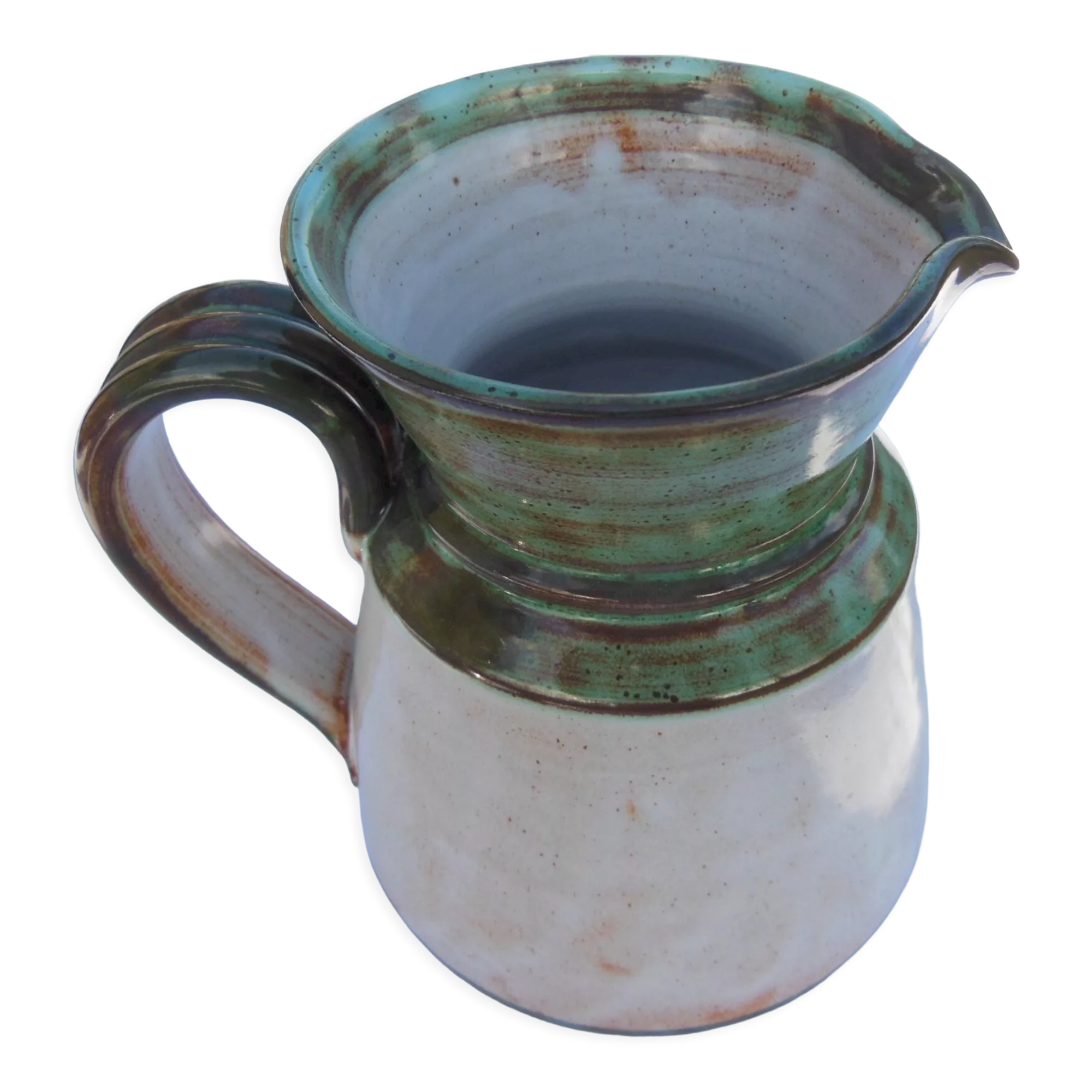 pitcher -BROC or JUG - signed La Roue Vallauris - Vintage ceramics 60/70 -N°1