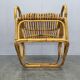 Fauteuil en rotin italien des années 1960.