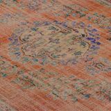 One-of-a-kind turkish handwoven vintage rug - rustic vintage charm 300x 191 cm