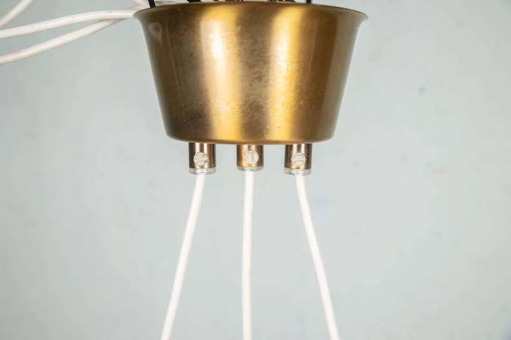 Vintage glass suspension for dining table