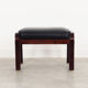 Leather footrest, Danish design, 1960s, production: Denmark
