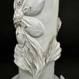 Large white ceramic slip lamp