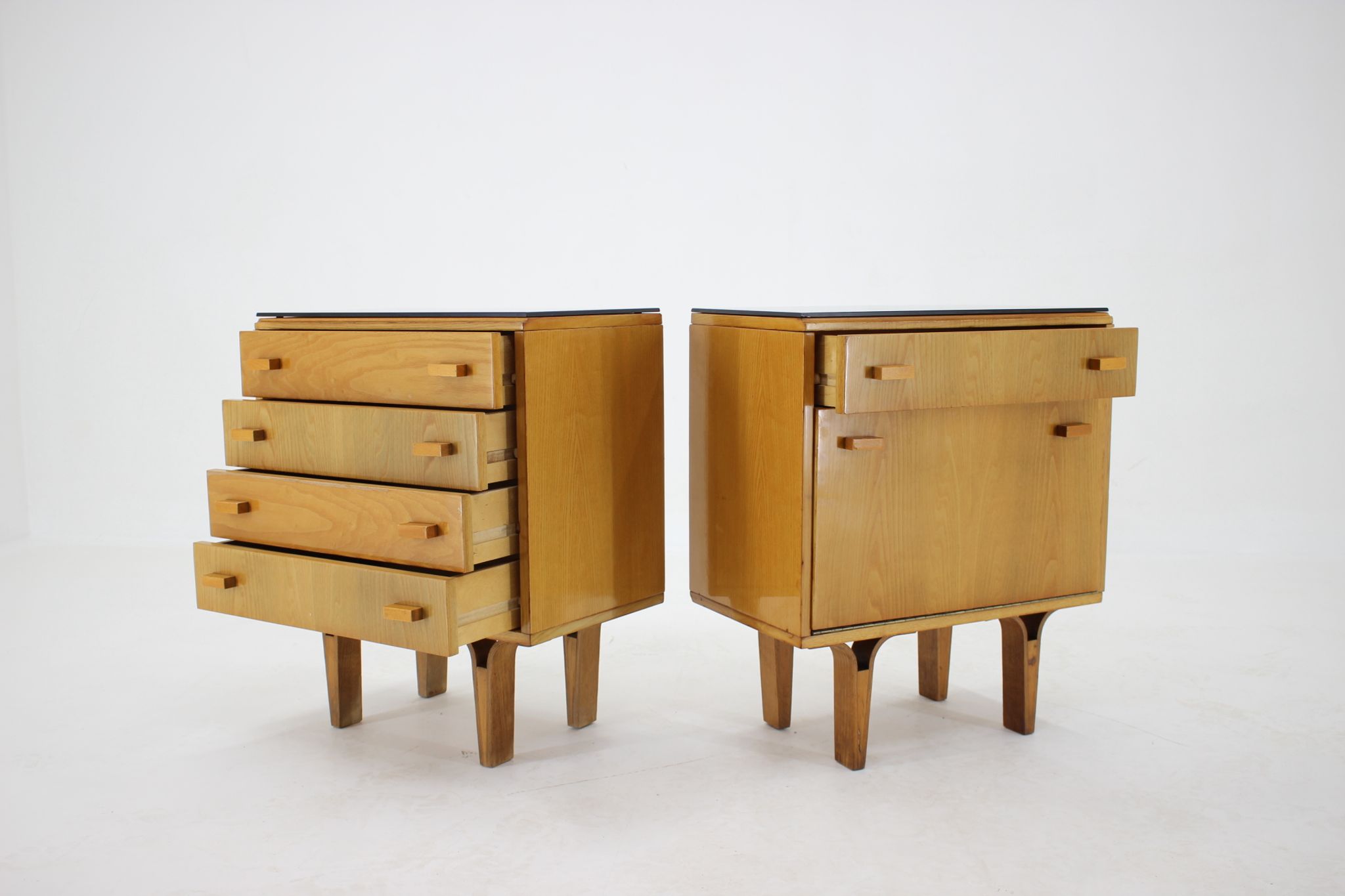 1960s Frantisek Mezulanik Pair of Chest of Drawers, Czechoslovakia