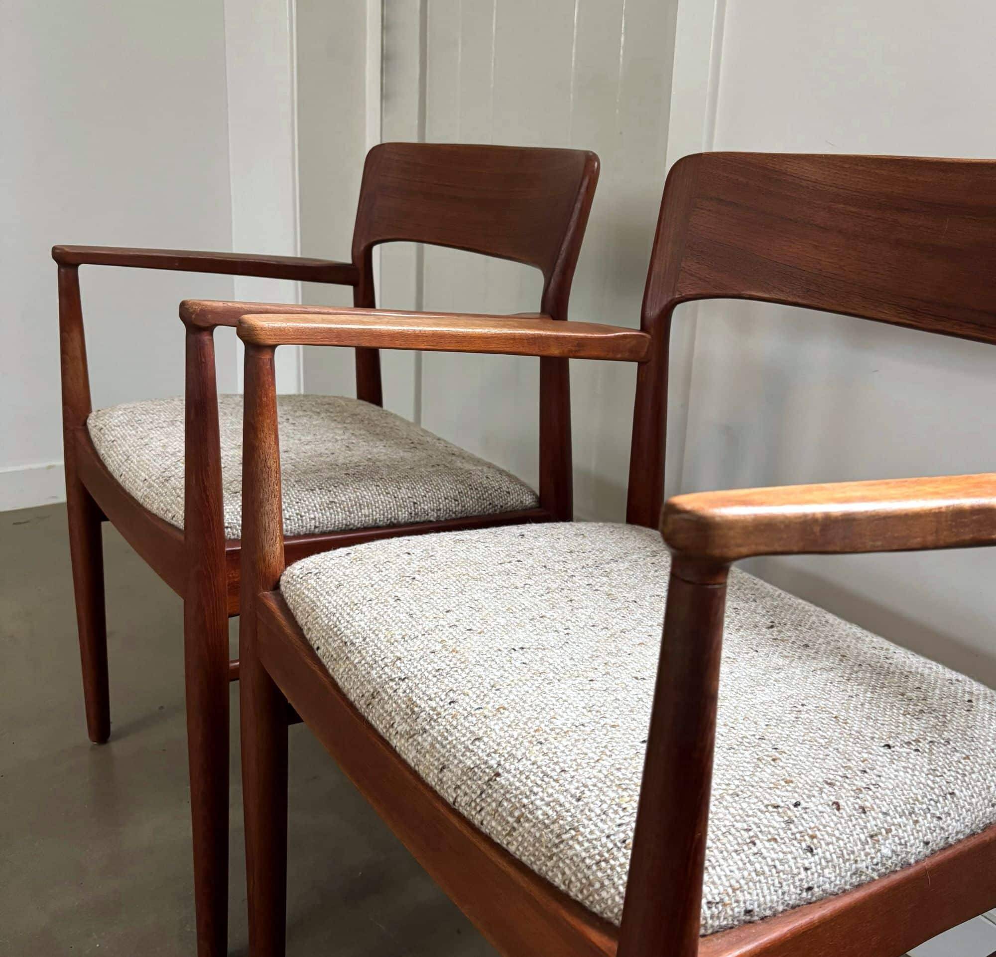 Armchairs by Henning Kjaernulf for KS Mobler, Denmark, 1960s, set of 2