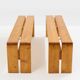 Paire de bancs Charlotte Perriand en pin Les Arcs 1970