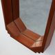 Geometric octagonal wooden Art Deco mirror, Italy ca. 1925