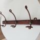 Vintage wall coat rack from the 1920s/1930s.