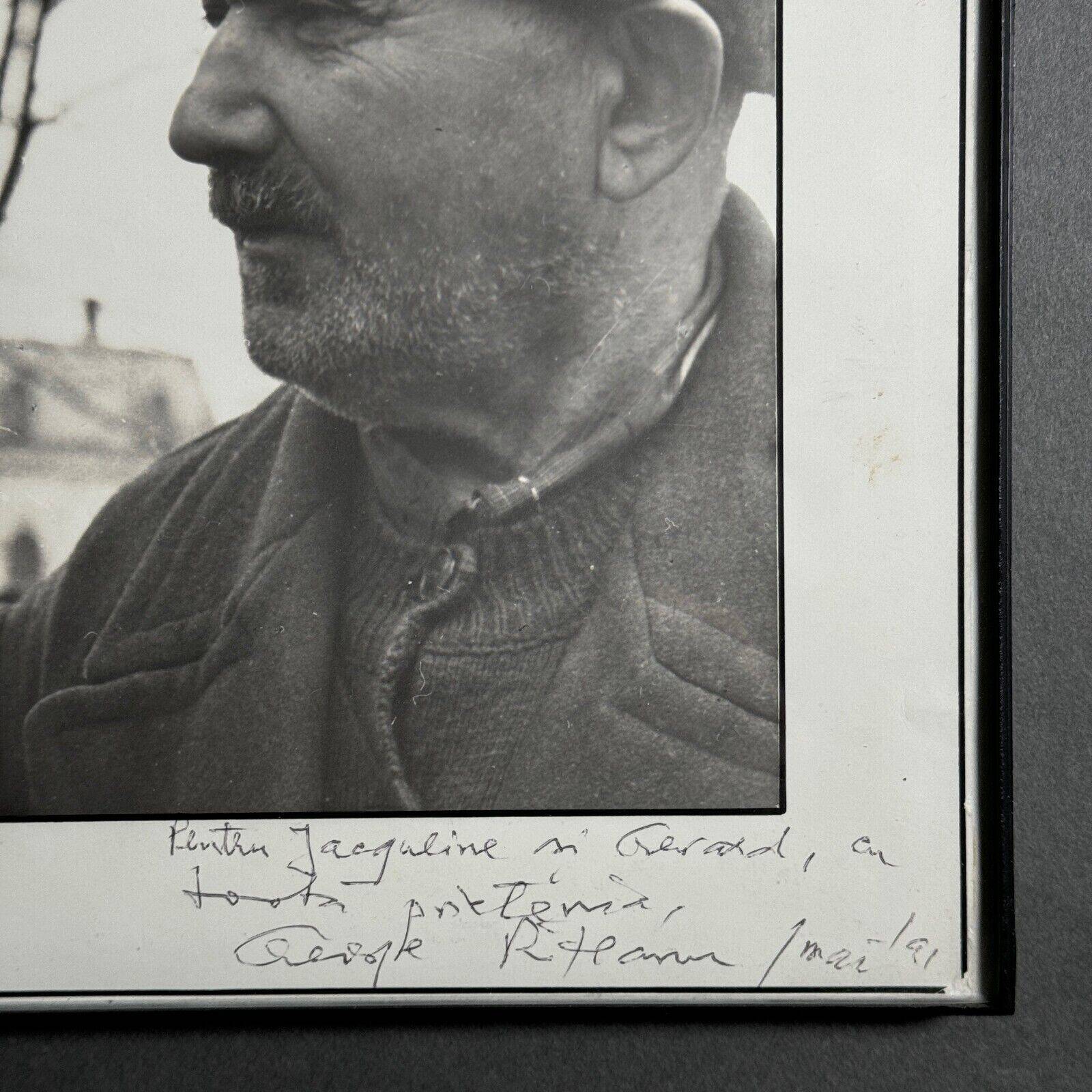 Artistic photo signed by Gheorge Rizeanu XXth 2 Romanian men