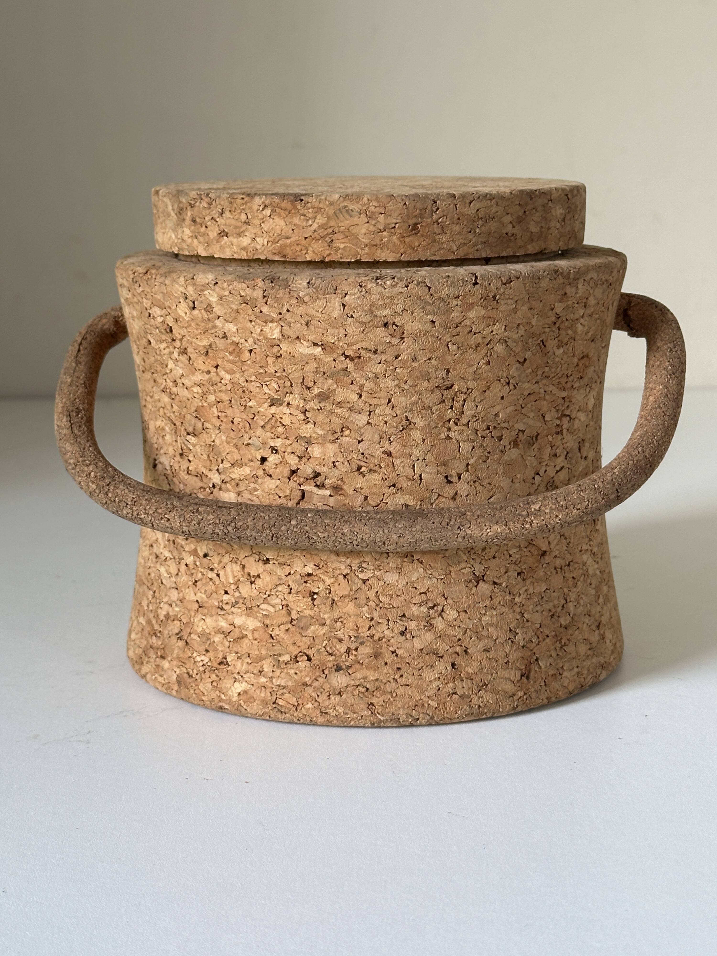 Vintage 60s design cork ice cube tray