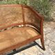 Old cane basket sofa