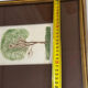 Original signed drawing – Tree with birds - frame 33/28 cm