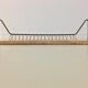 Suite of 2 50s shelves made of metal and rattan