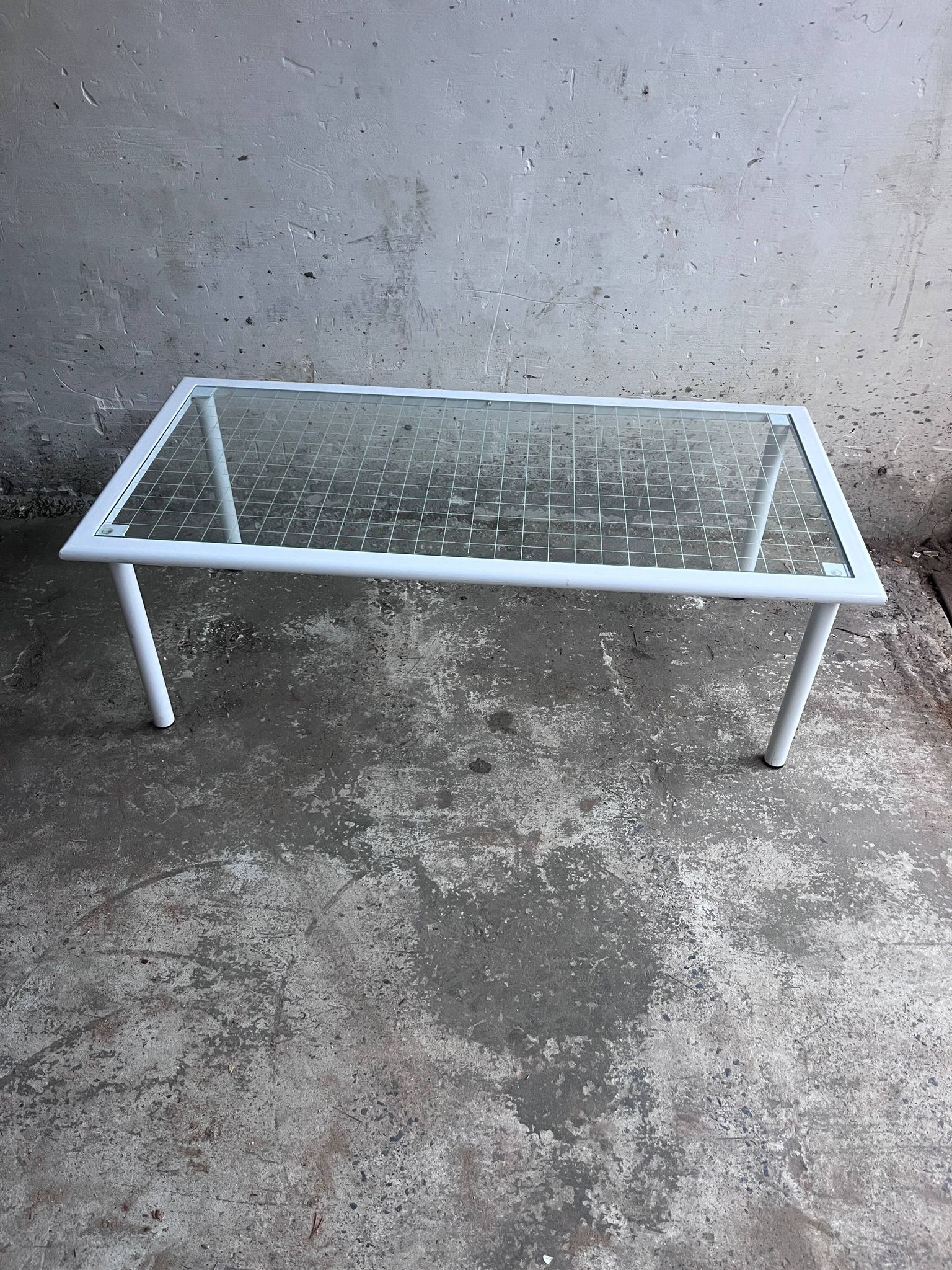 Table basse italienne vintage par Fly Line, années 1980