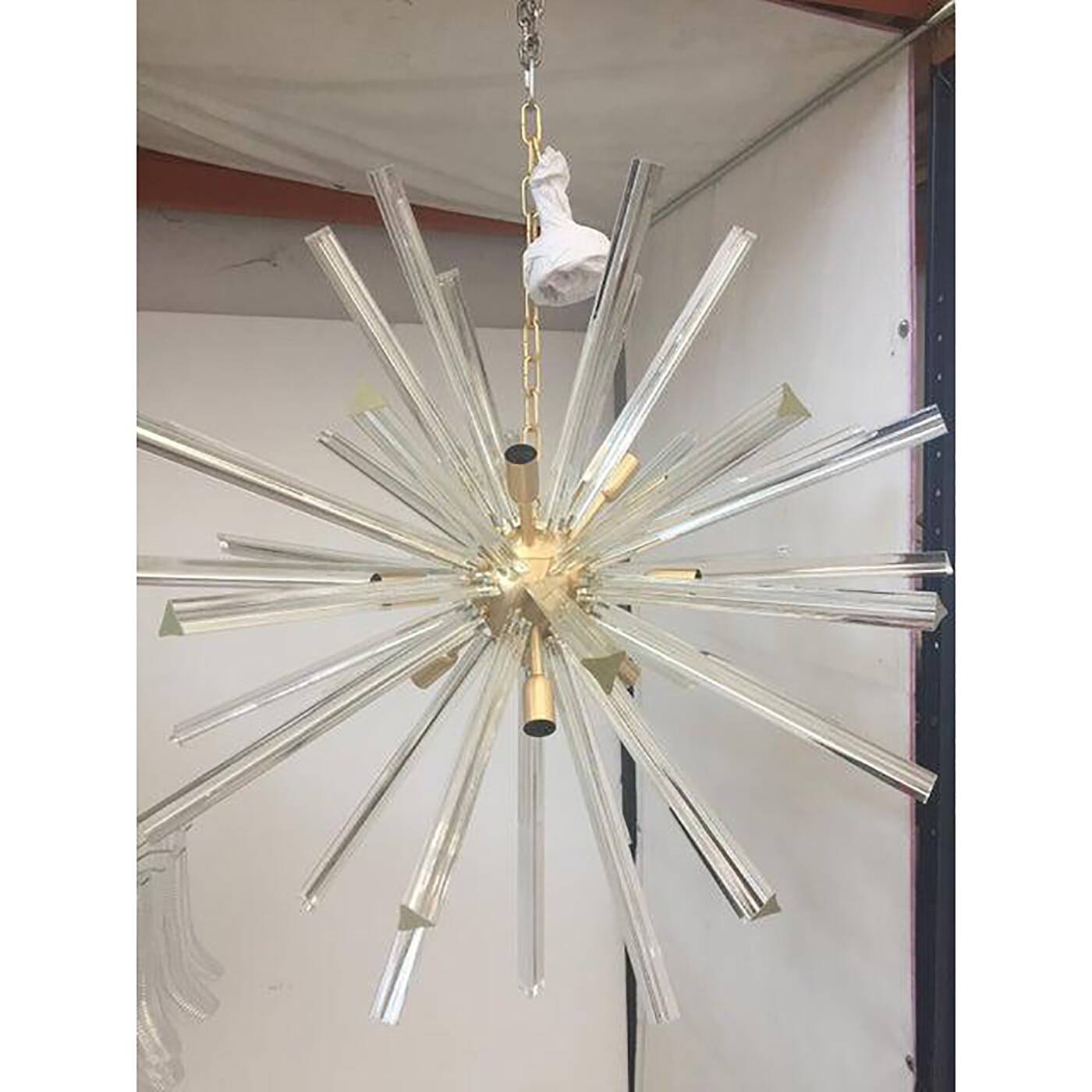 Contemporary Murano Style Glass Sputnik Chandelier