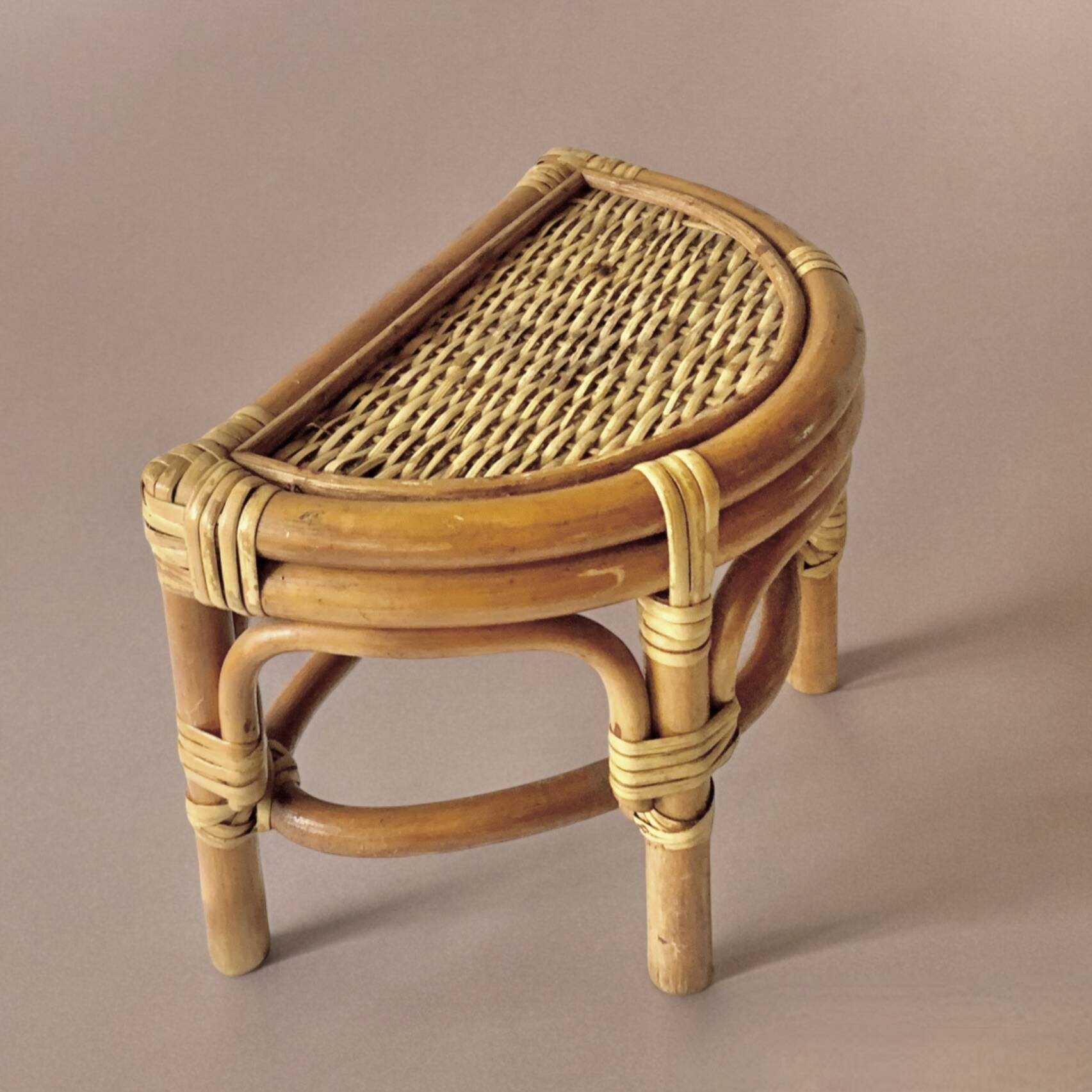 Porte-plante vintage en bambou
