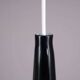 Alessandro Pianon hanging lamp in black glass for Vistosi, Italy 1960