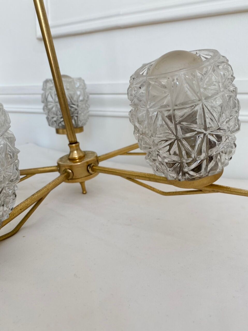 Lustre vintage à 5 feux