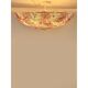 Venetian Transparent and Ametista Flowers Murano Glass Flush Mount in Barov