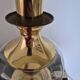 Vintage Art Deco lamp, brass and glass,