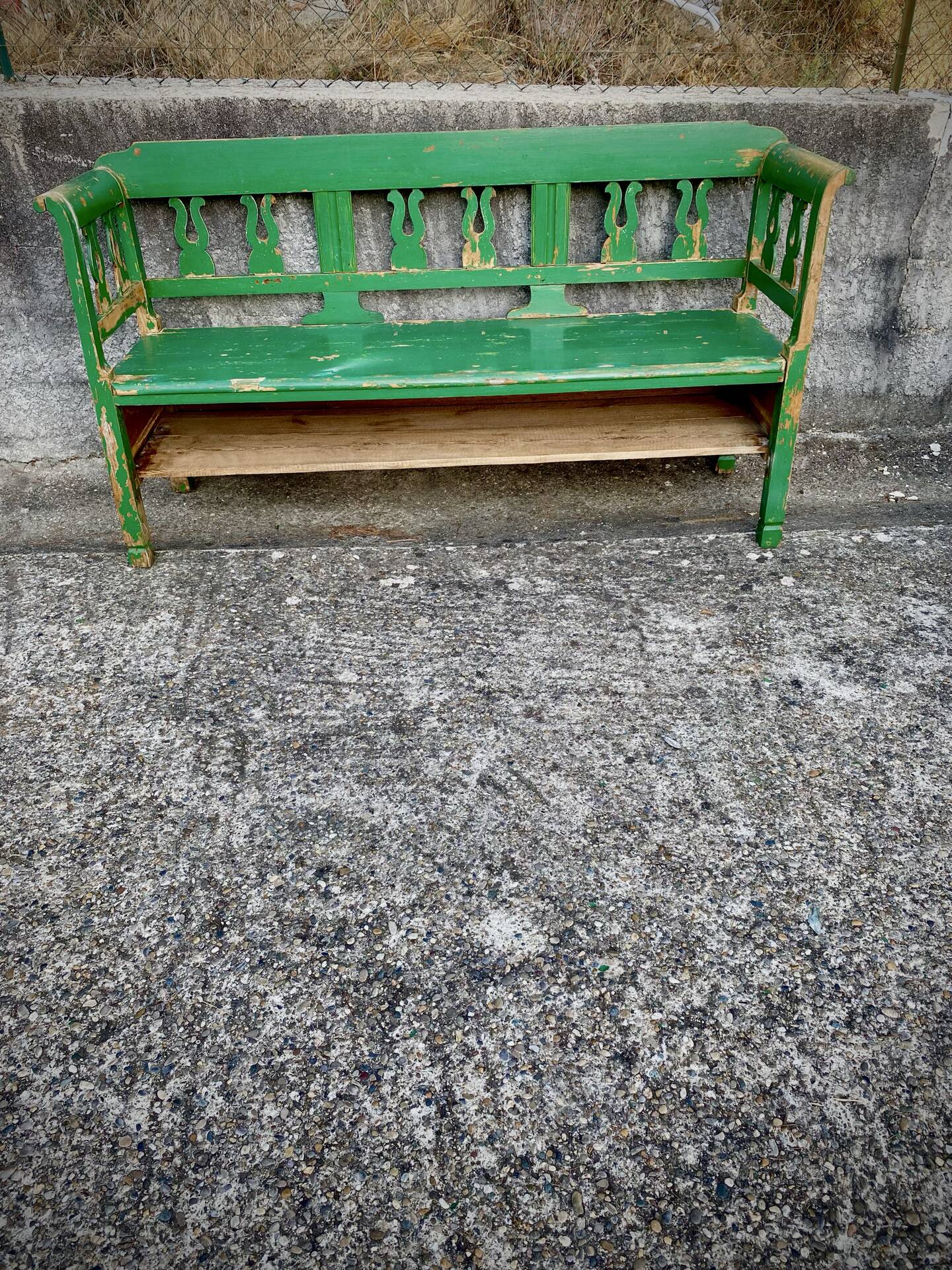 Wooden bench