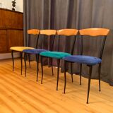 A set of four chairs, Alcantara, Italy, 1980s
