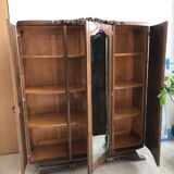 Armoire bois sculpté 3 portes années 30