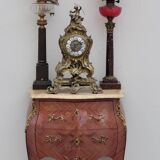 Louis XV Style Commode Stamped in Richly Decorated Rosewood Marquetry