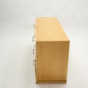 Commode art déco en sycomore poignées laiton années 1940