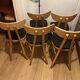 (Lot) 5 chairs model Banane stamped Lutherma.