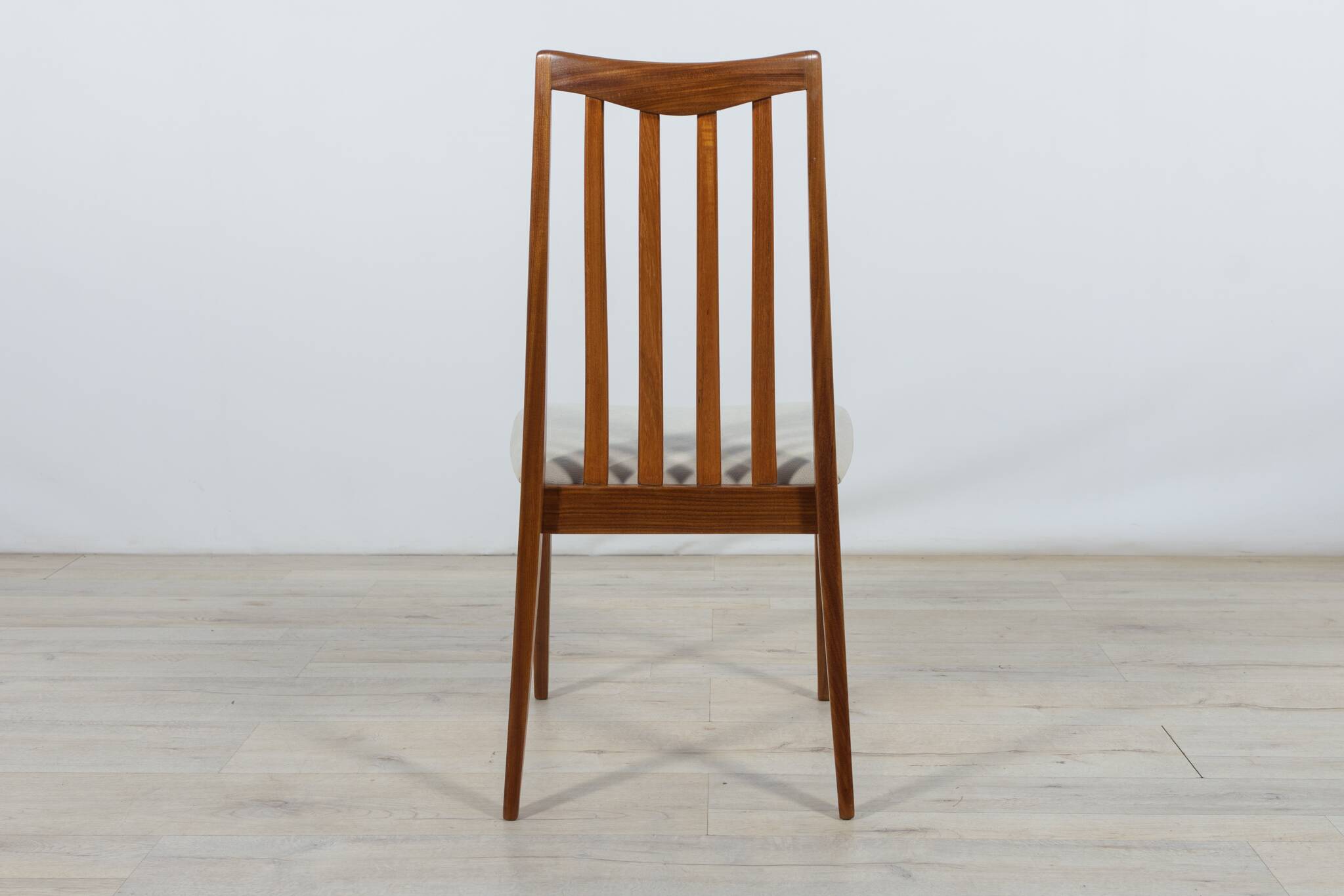 Mid-century teak and fabric dining chairs by Leslie Dandy for G-Plan, 1960s, set of 8