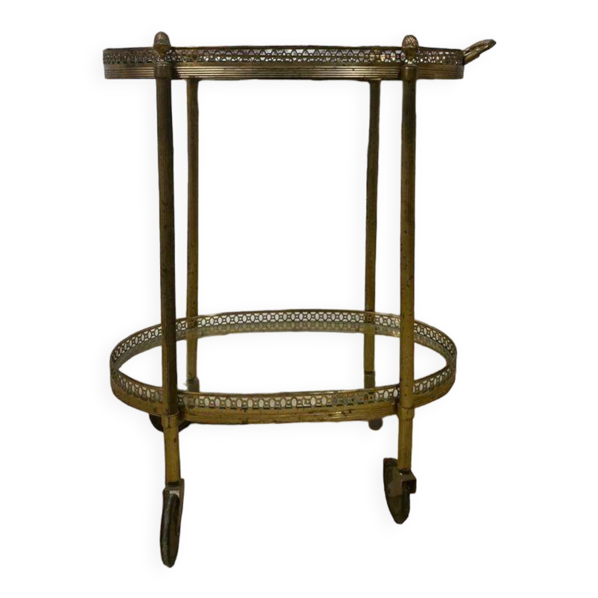 Vintage 'golden' bar trolley