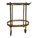 Vintage 'golden' bar trolley