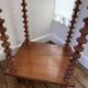 Side table / wooden pedestal Art Deco shelf spools from the 1950s