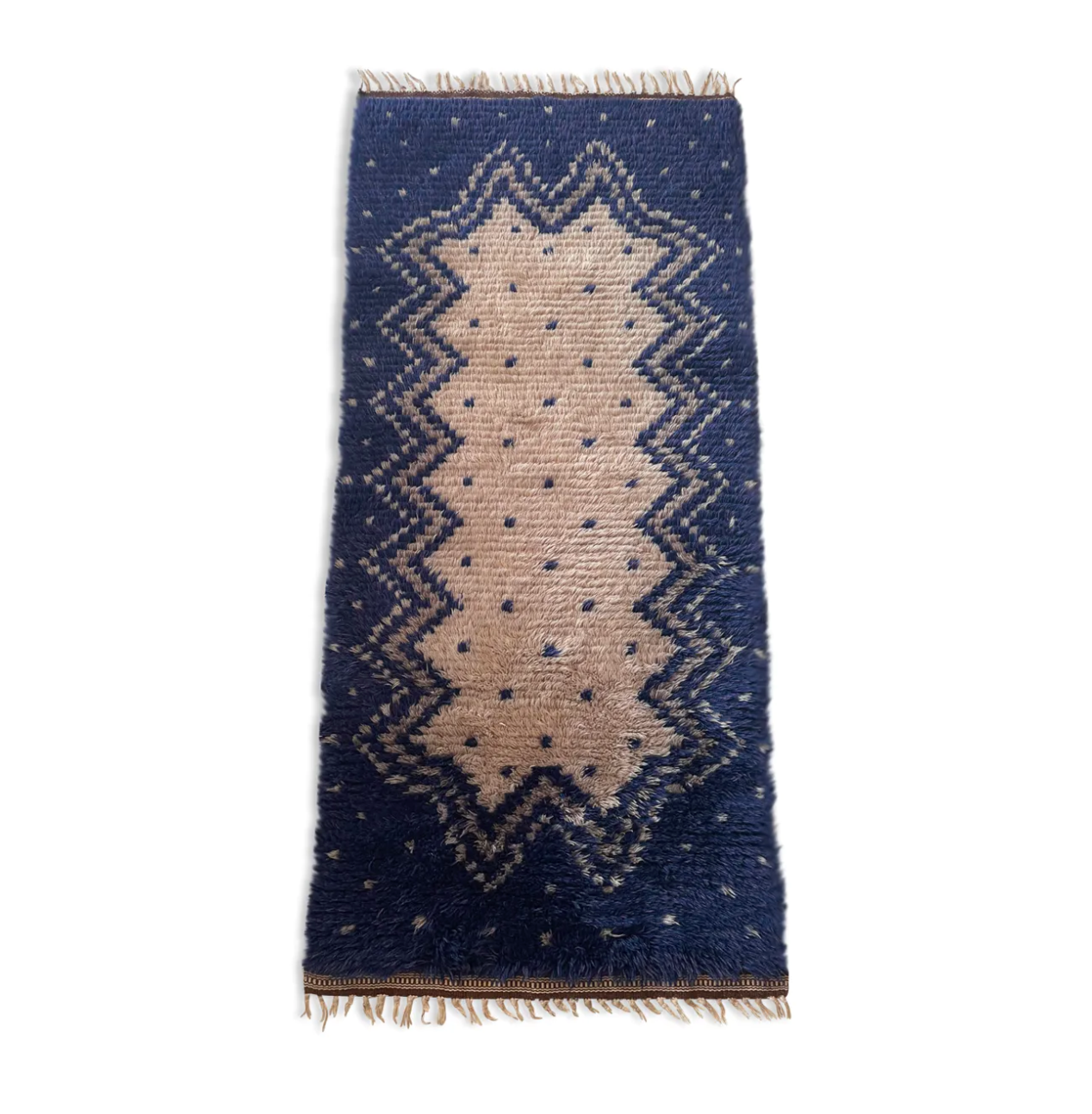 Scandinavian carpet in wool rya Sweden vintage